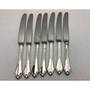 Set 7 Oneida Community  Belcourt Silverplate Butter Knives